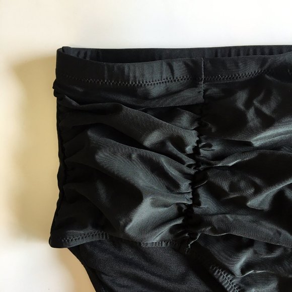 Raisins Black Ruched Costa Tummy Control Bottoms - Picture 5 of 10